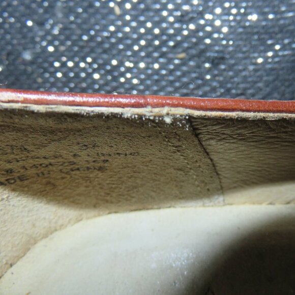 ALEGRIA Kourtney Brown Tooled Leather Platform Buckle Mary Janes size 37 or US 7 - Picture 12 of 12